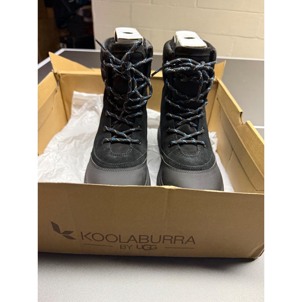Koolaburra by UGG‎ Advay Black Suede Faux Fur Winter Boots 1164210 Womens 8
